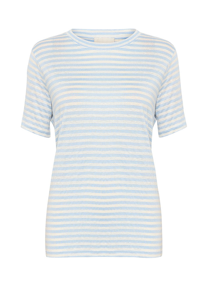 My Essential Wardrobe Lisa T-shirt - Clear Sky Striped