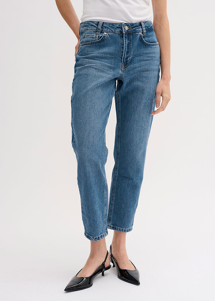 My Essential Wardrobe The Mommy Jeans - Medium Blue Retro Wash