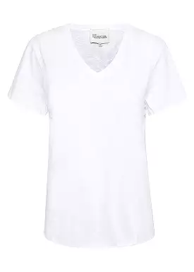 My Essential Wardrobe The V-Tee - Bright White