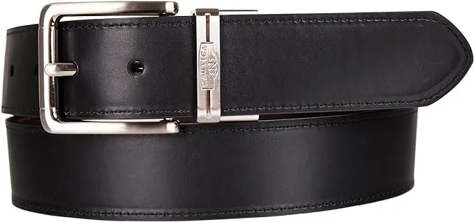 Nautica Men's Reversible Leather Casual and Dress Belts with Metal Buckle