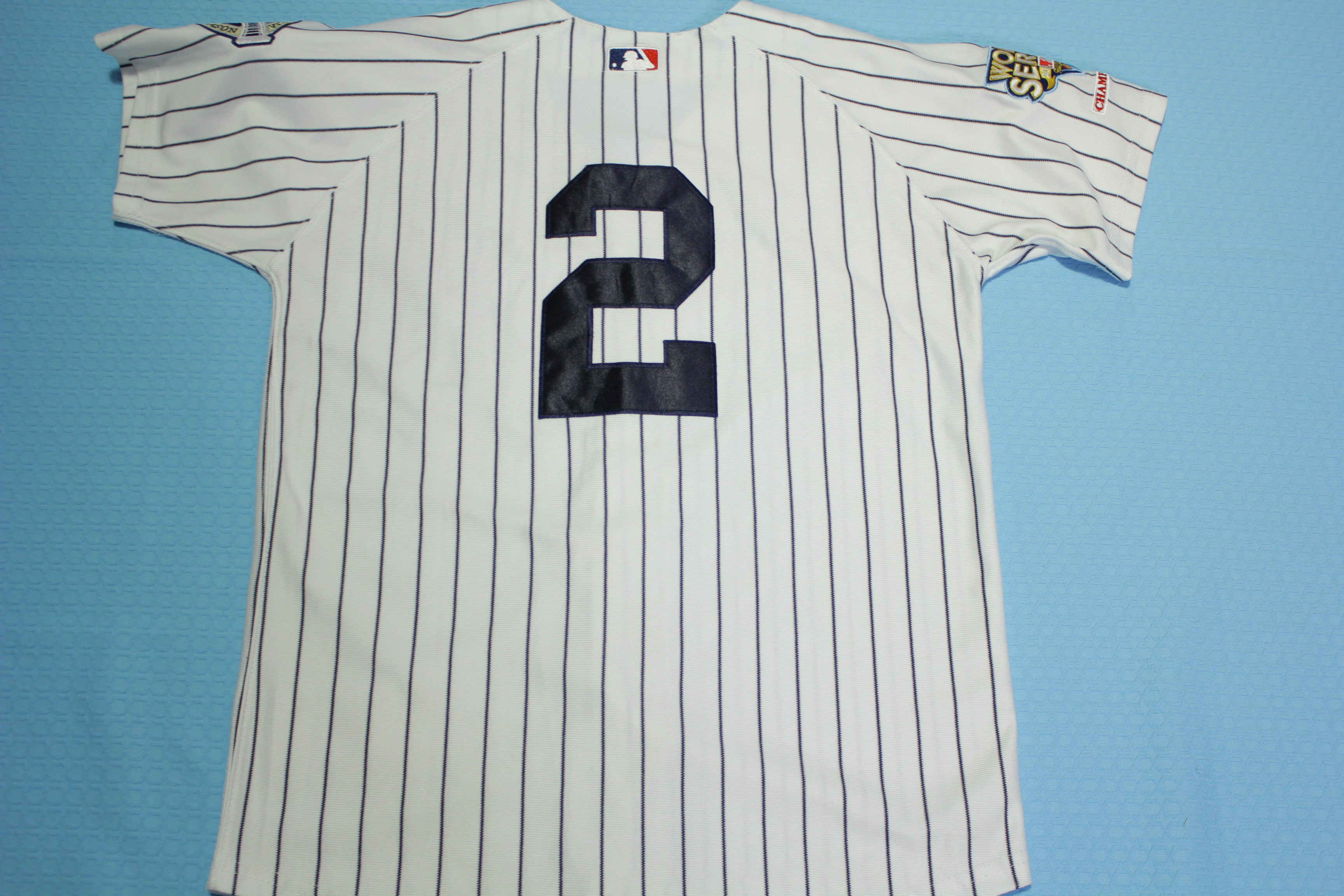 New York Yankees 2009 World Series Derek Jeter #2  Majestic Inaugural Jersey