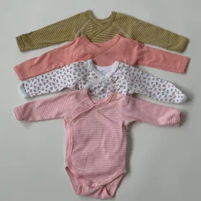 Petit Bateau Set Of Four Long Sleeve Bodysuits : 3 Months