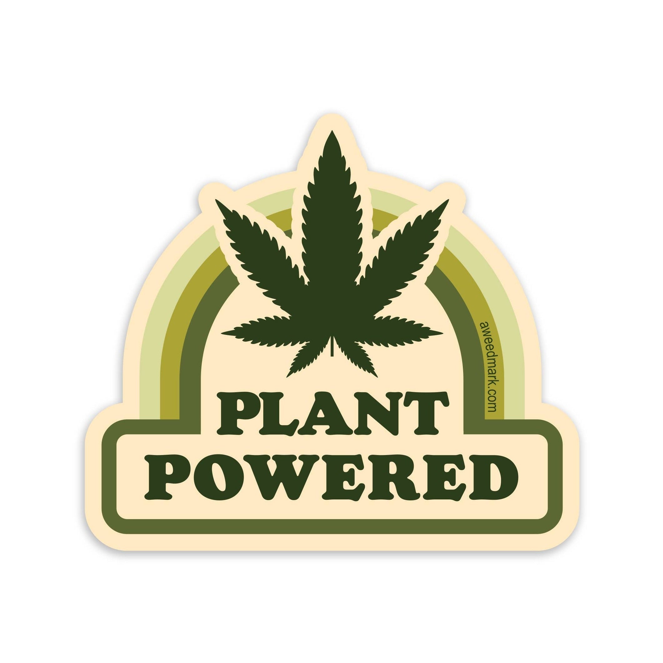 Plant Powered Weed Sticker