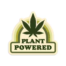 Plant Powered Weed Sticker