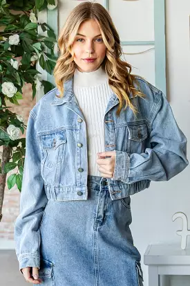 Puff Sleeve Crop Jacket