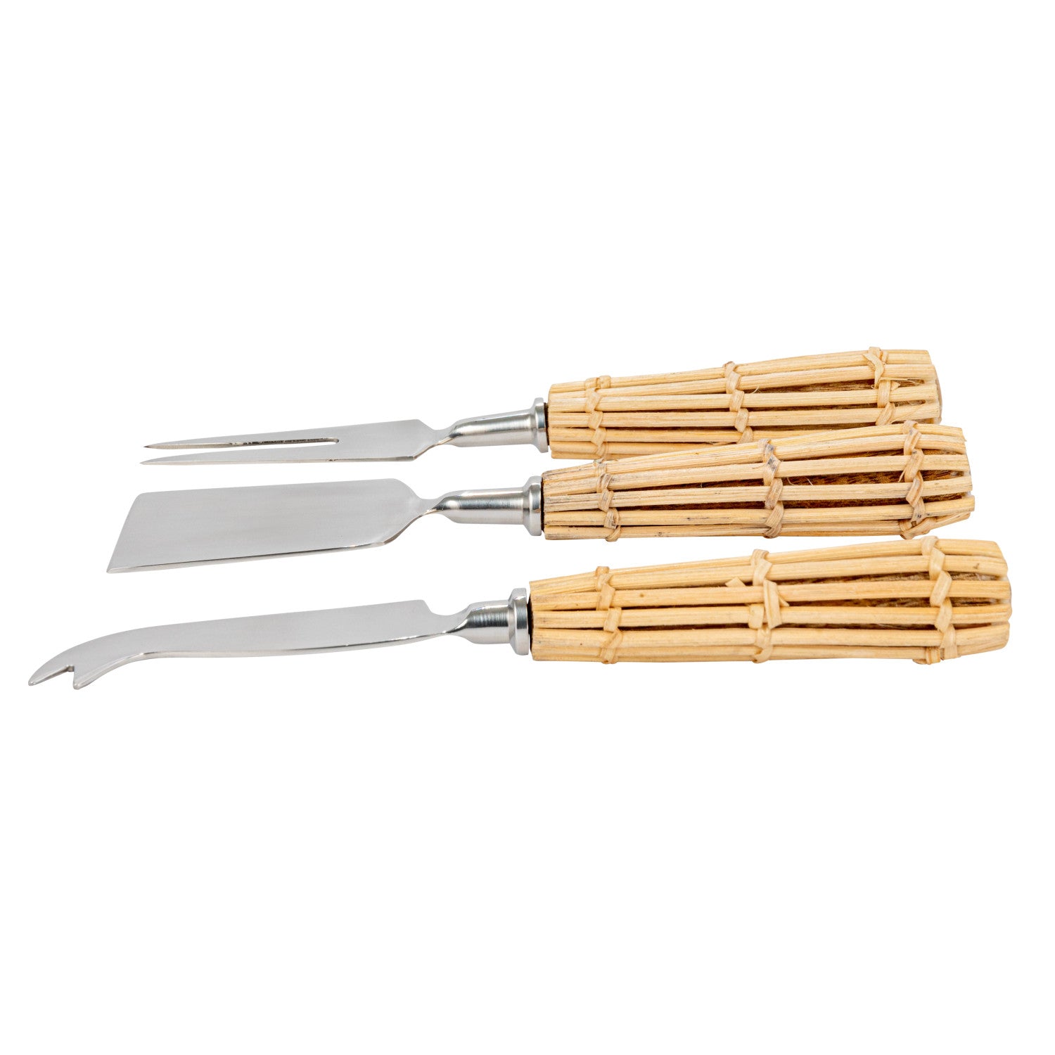 Rattan Cheese Knife Set