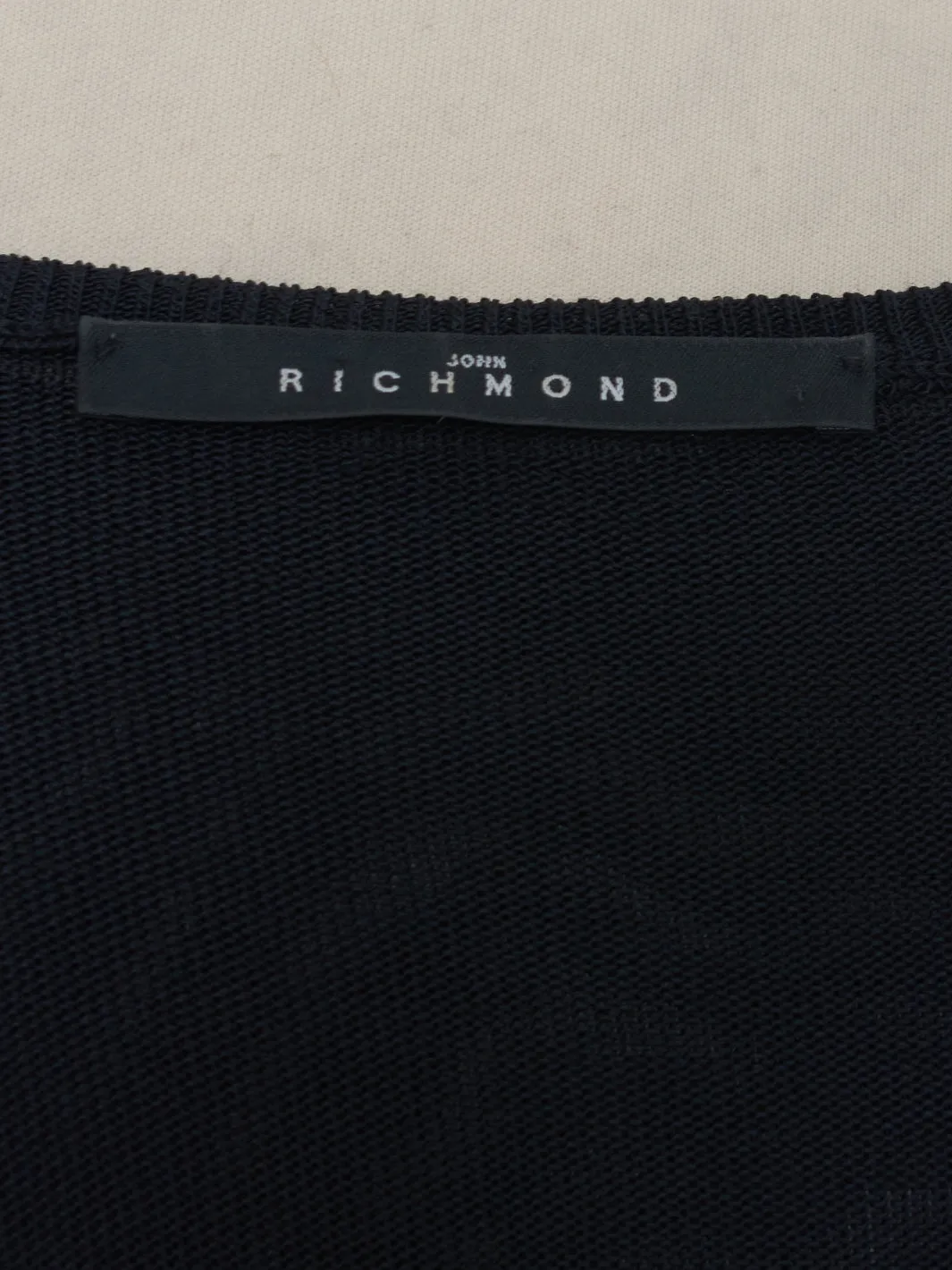 Richmond black knit T-shirt