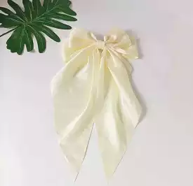 Satin Bow Clip