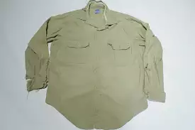 Sear Mountain Cloth Vintage Sanforized 60's Work Button Up Khaki Shirt