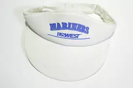 Seattle Mariners Baseball USWest Game Giveaway Vintage 90s Adjustable Back Visor Hat