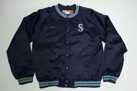 Seattle Mariners Button Satin Nike Team Baseball Jacket