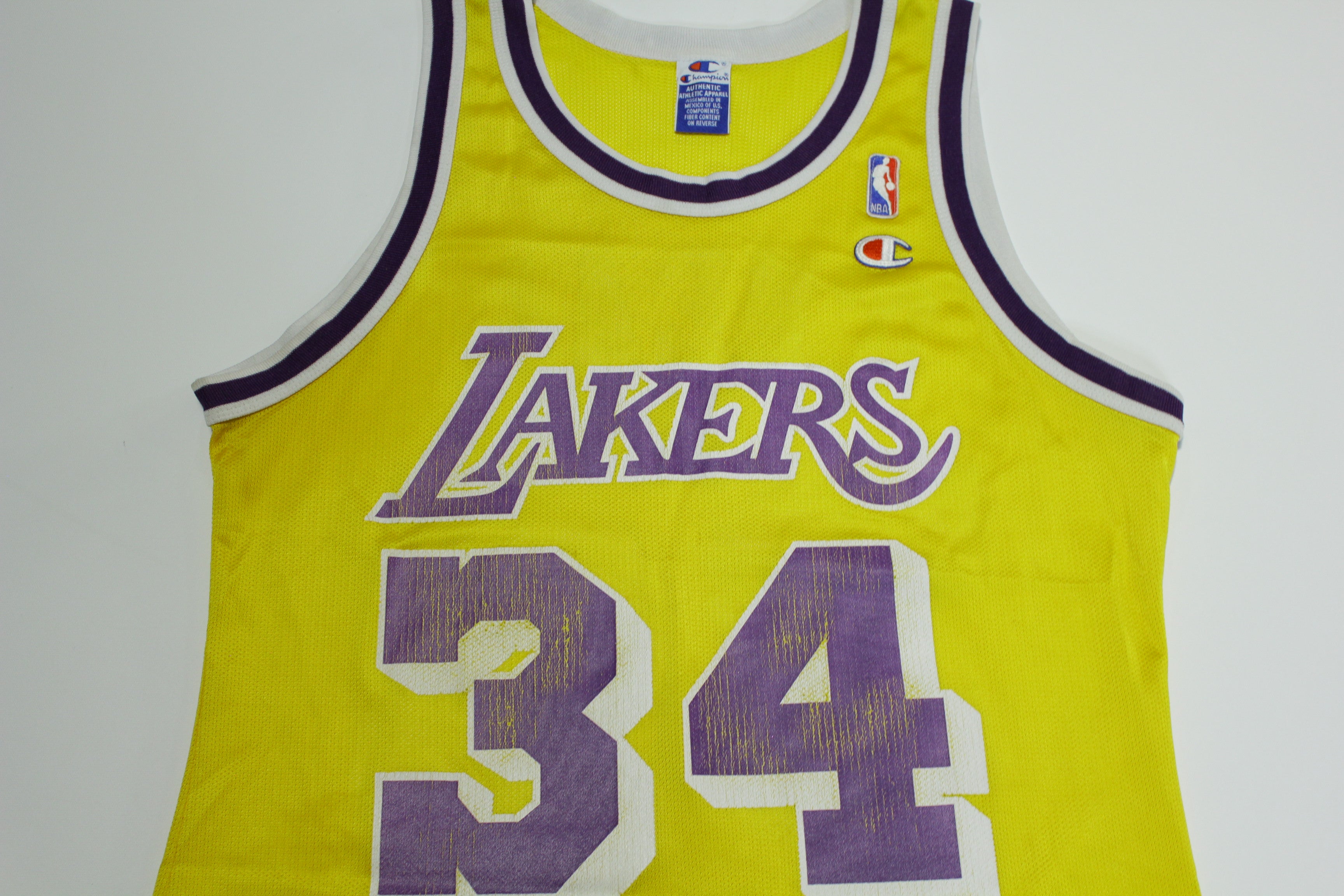 Shaquille O'Neal LA Lakers Vintage 90s Champion Basketball Jersey