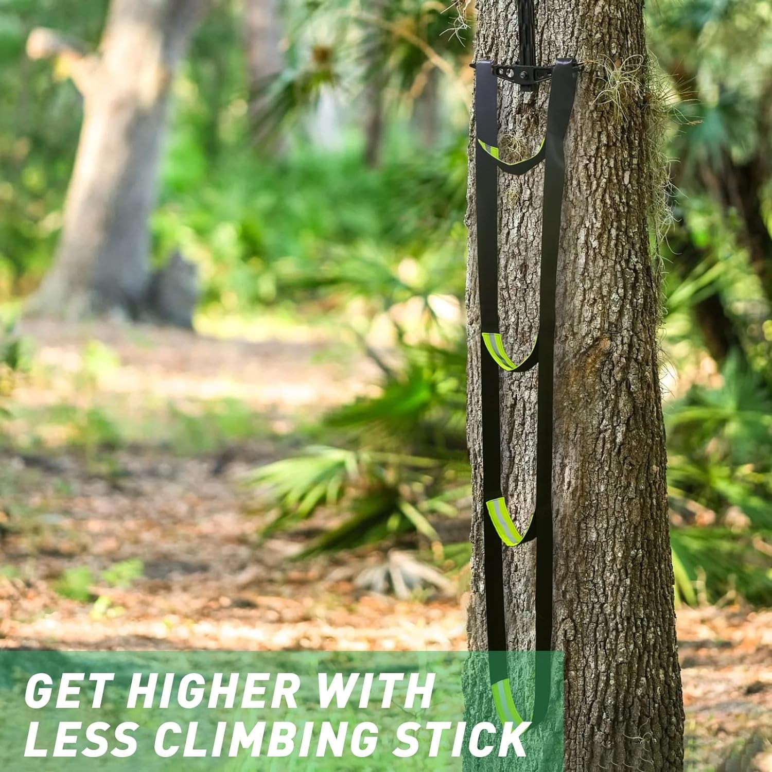 Spring 3 Step Climbing Aider for Hunting, Climbing Stick