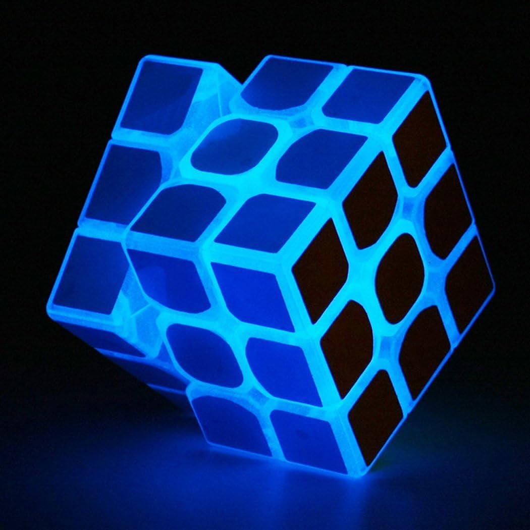 Spring Blue Fluorescent Speed Cube 3X3X3 Glow in the Dark