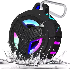 Spring Bluetooth Shower Speaker, Portable Bluetooth Speakers, IP67 Waterproof Wireless Speaker