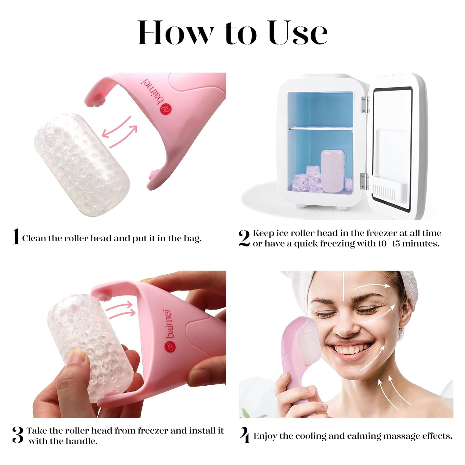 Spring Cryotherapy Ice Roller and Gua Sha Facial Tools Reduces Puffiness Migraine Pain Relief