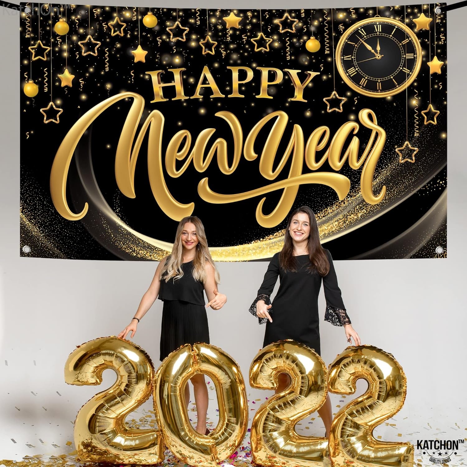 Spring Extra-large Happy New Year Banner - 72X44 Inch