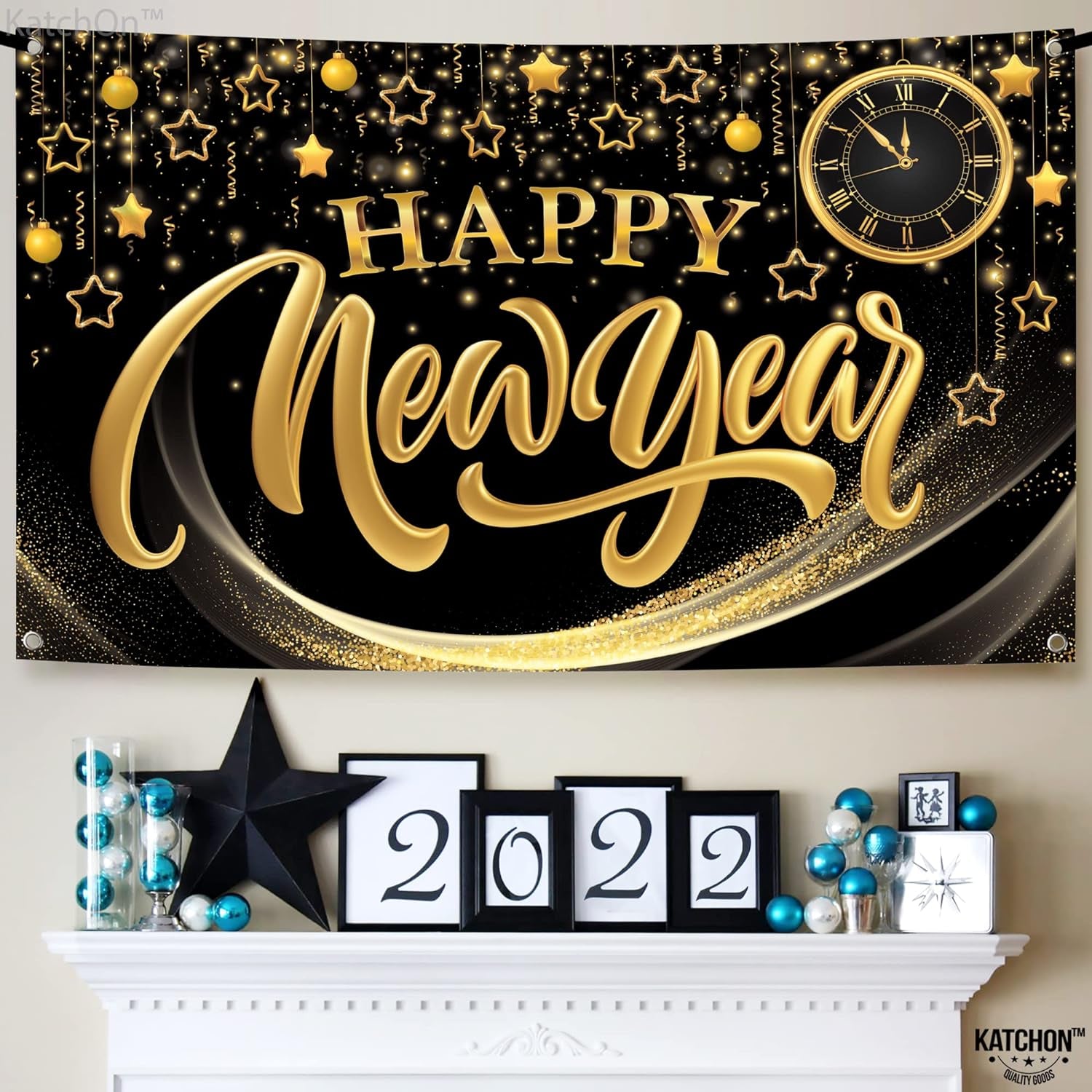 Spring Extra-large Happy New Year Banner - 72X44 Inch