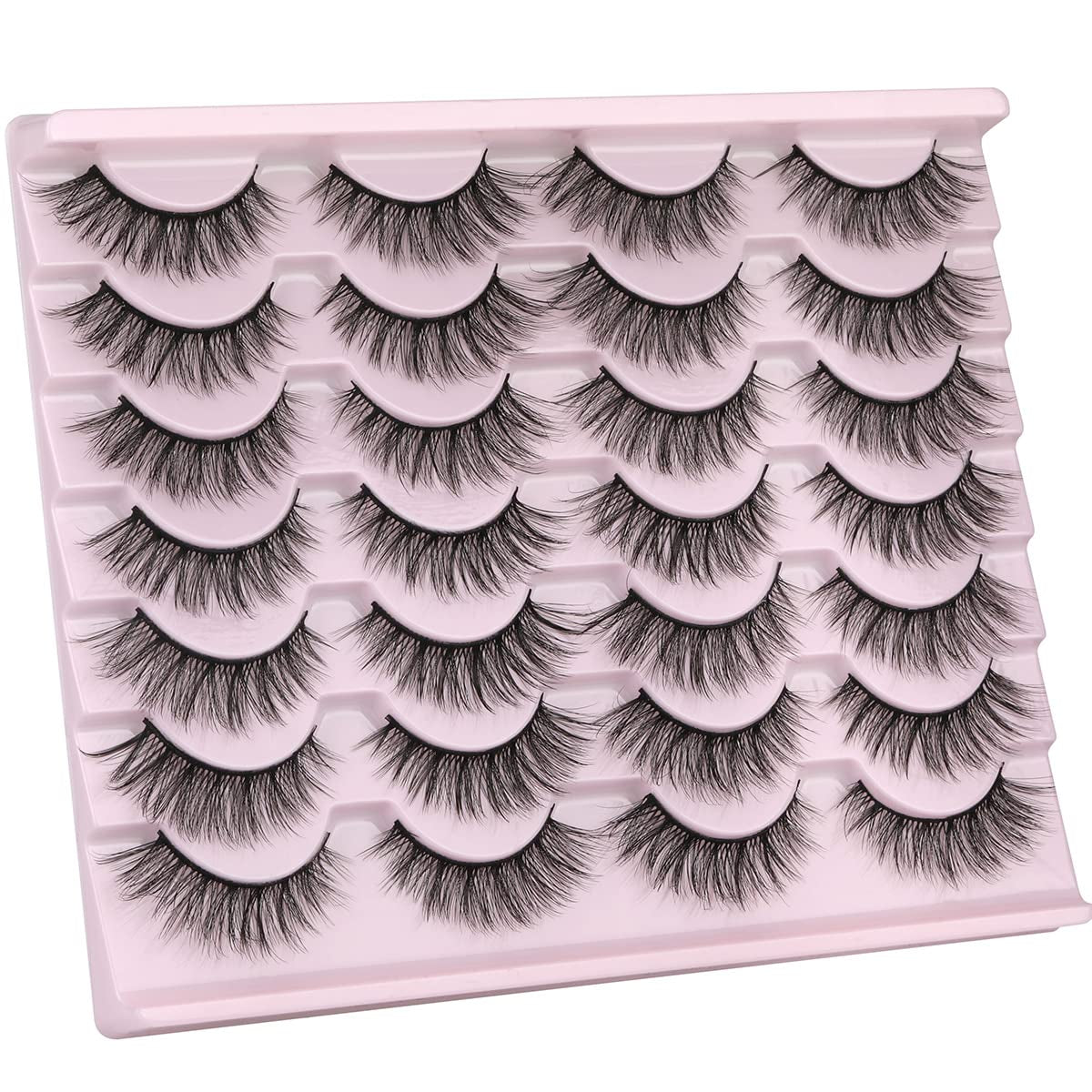 Spring False Eyelashes 14Mm Faux 3D Mink Lashes 14 Pairs