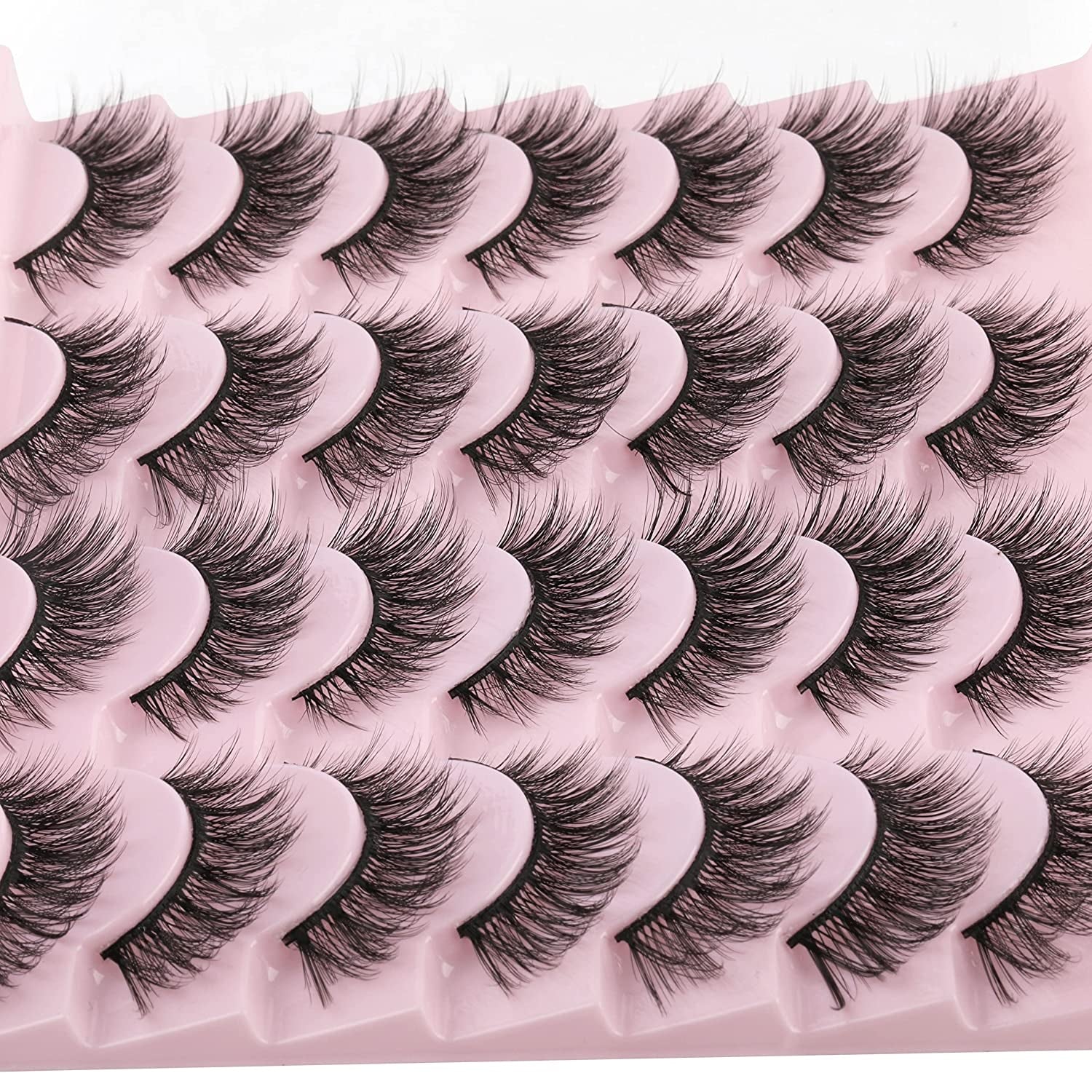 Spring False Eyelashes 14Mm Faux 3D Mink Lashes 14 Pairs