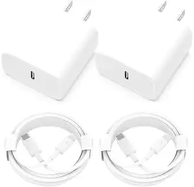 Spring Iphone Charger [Mfi Certified] 2 Pack 20W PD USB C Wall Fast Charger Adapter with 2 Pack