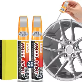 Spring Rim Touch up Paint 2 Pack Rim Scratch Repair Pen Wheel Touch up Paint Wheel Rim