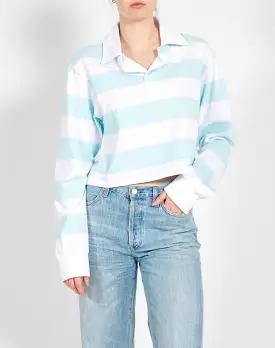 Striped Cropped Rugby Shirt