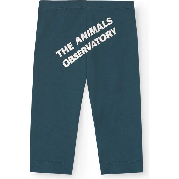 The Animals Observatory Baby Penguin Elastic Leggings, Deep Blue