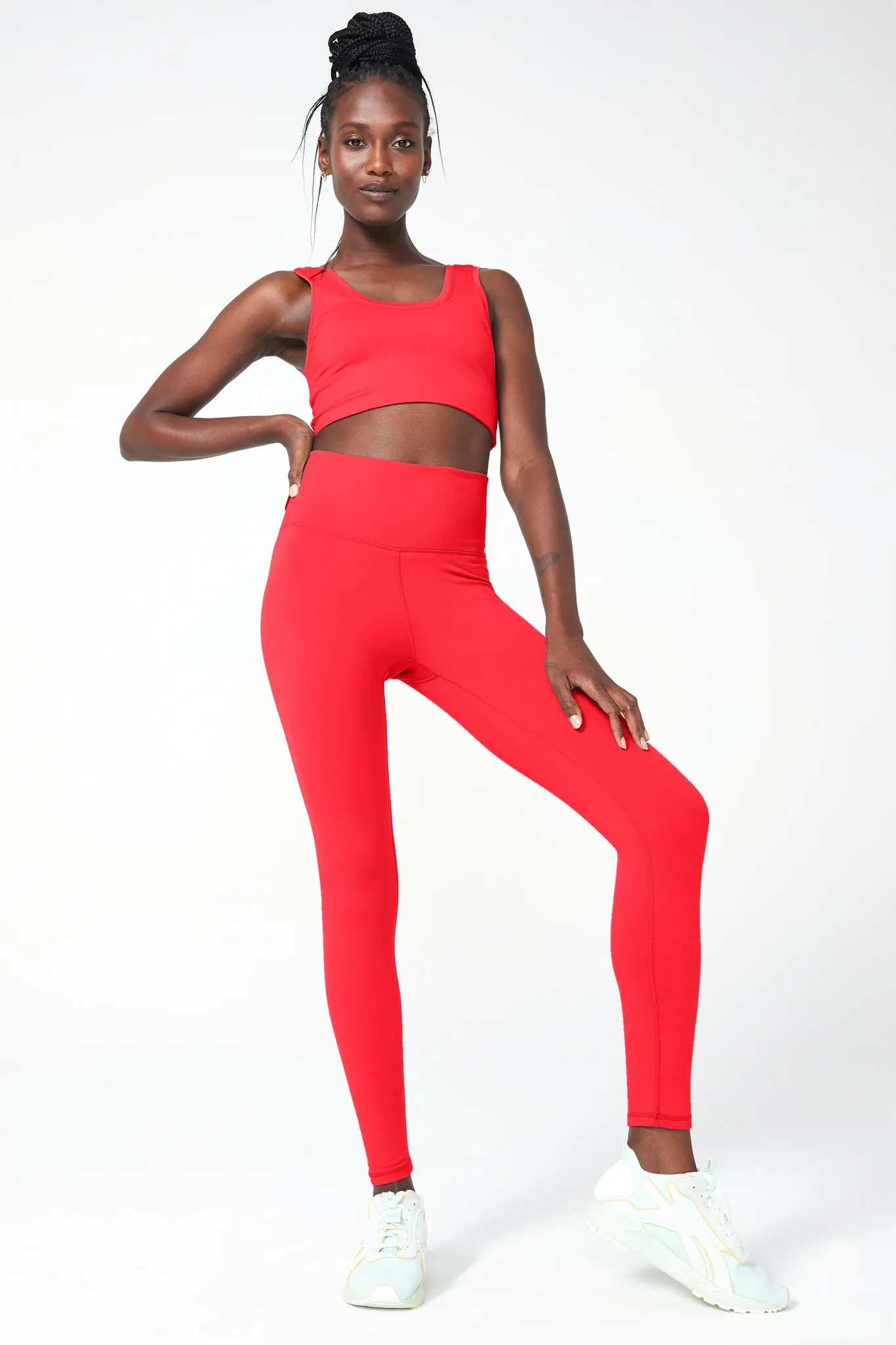 TLC Leggings in Super Hot Red