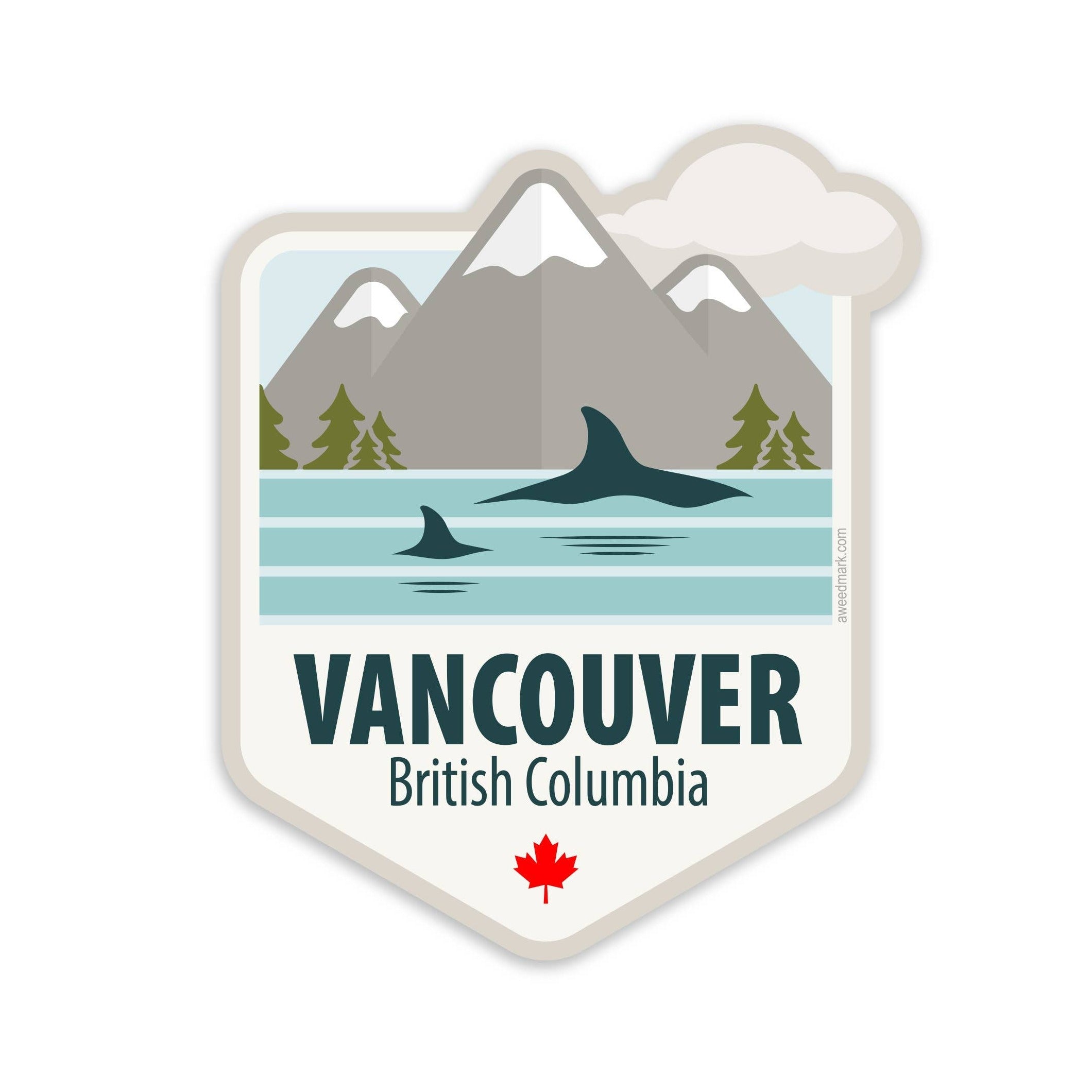 Vancouver BC Souvenir Sticker