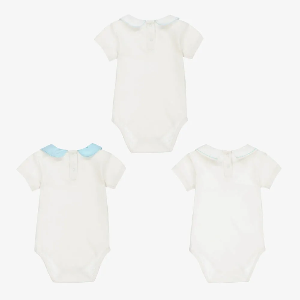 White Organic Cotton Bodysuits (3 Pack)