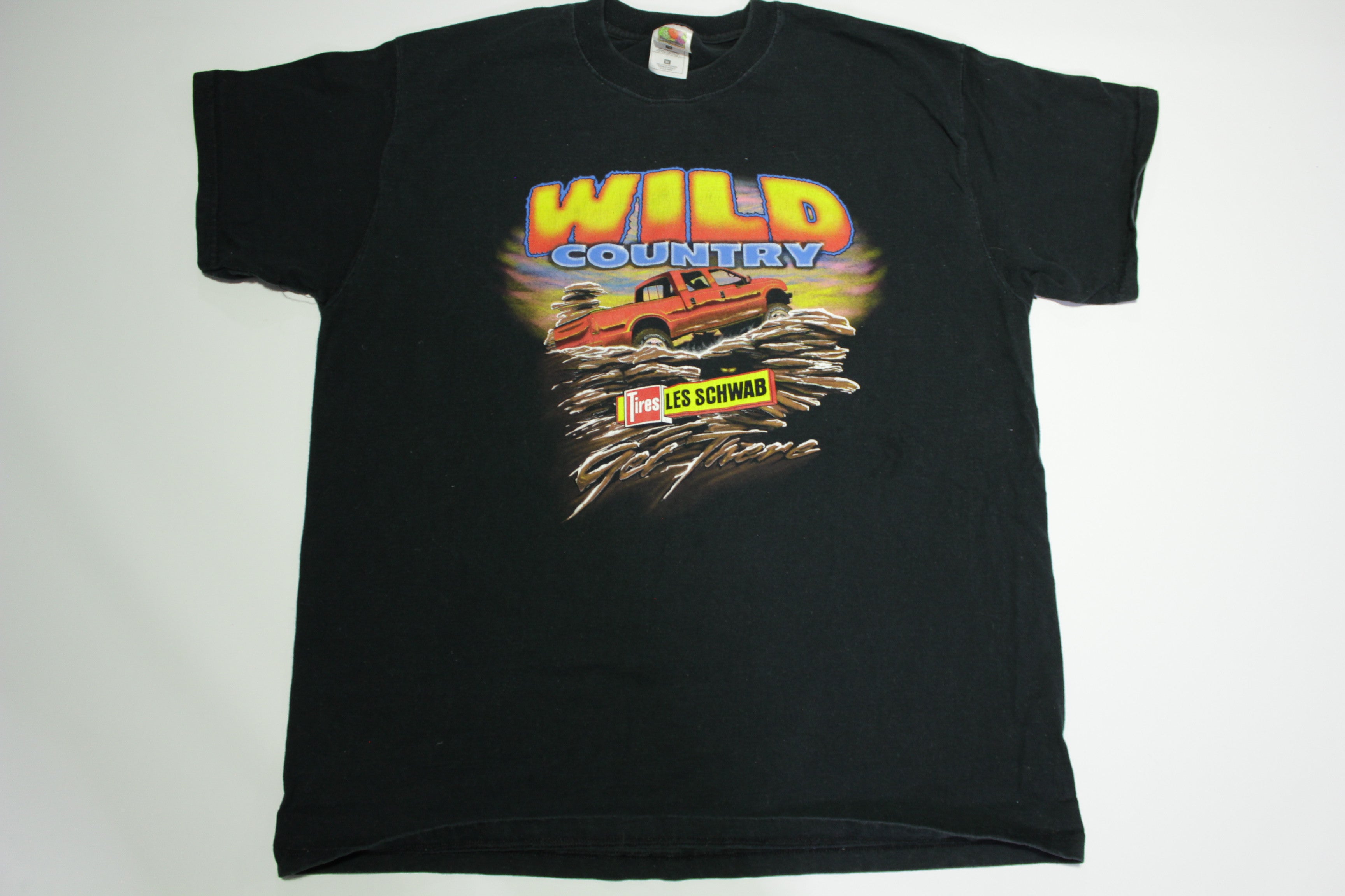 Wild Country Vintage Les Schwab Y2K Ford Crew Cab Truck Swampin' T-Shirt